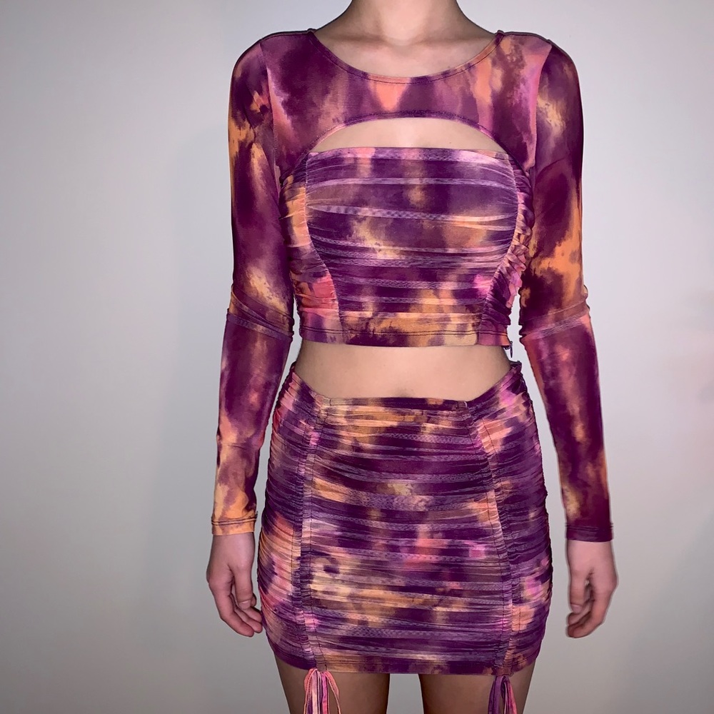 Purple tye-dye 2 Piece Set